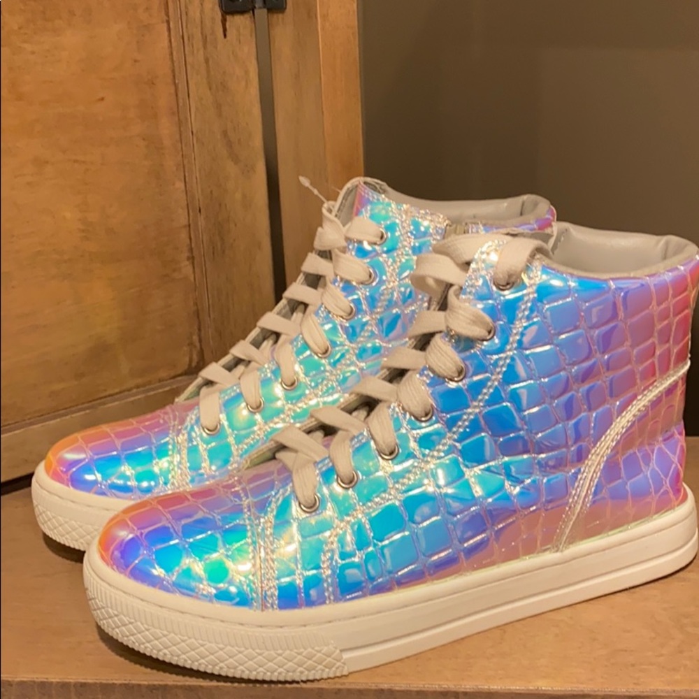Justice girls high-top sneakers